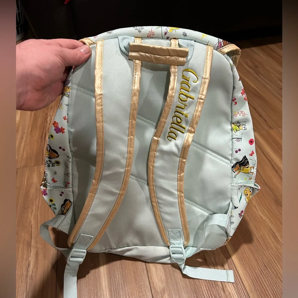Disney Kids Backpack with Fairy and Animal and Princess Cream and Multicolor